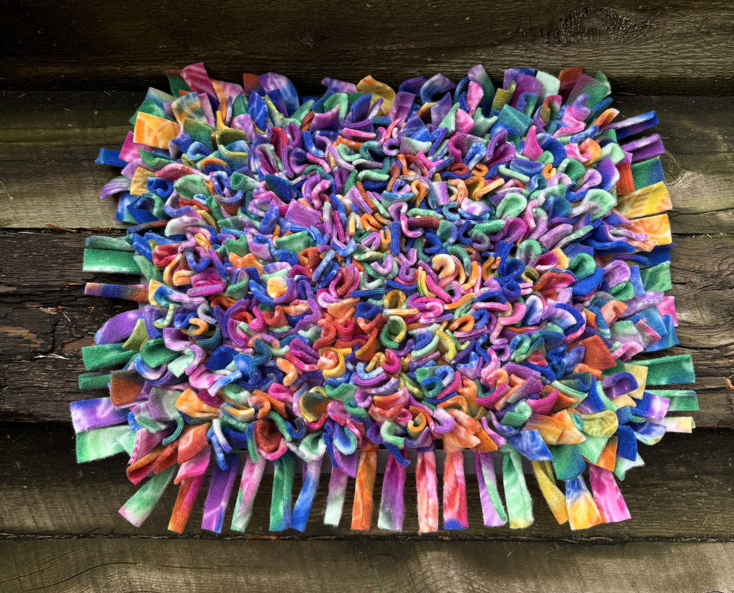 Rainbow dinosaur snuffle mat