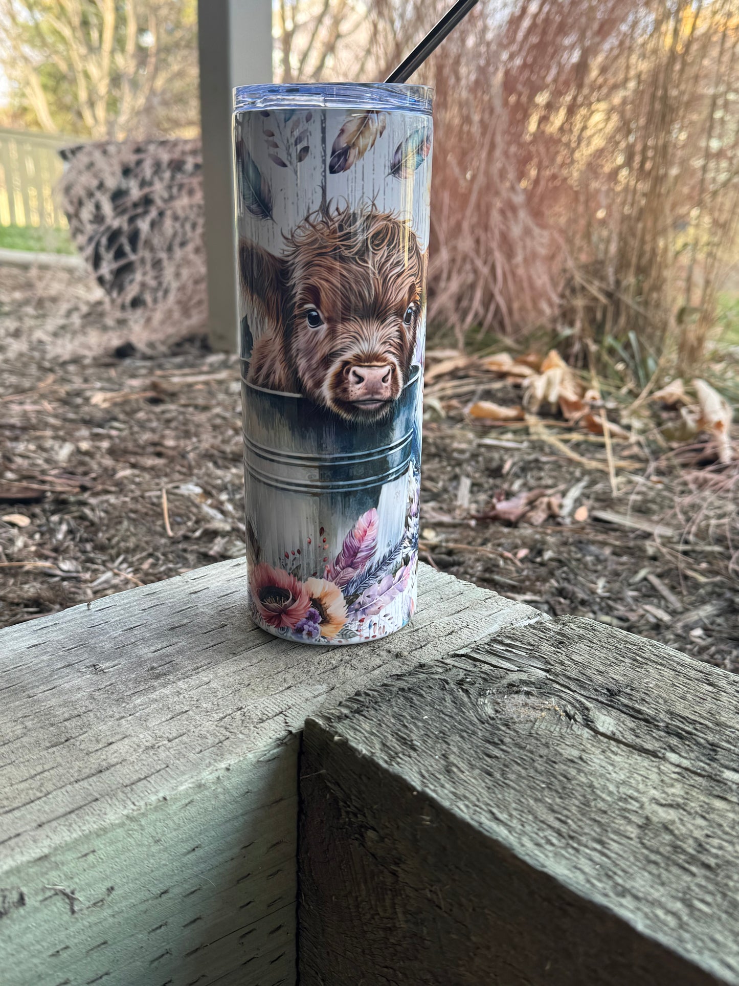 Bathtub Highland Cow Cup