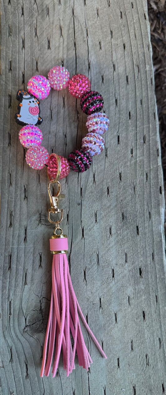 Halloween beaded wristlet
